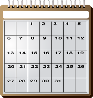Schedule for februar.