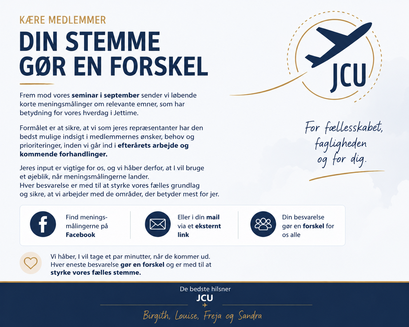 Din stemme gør en forskel!